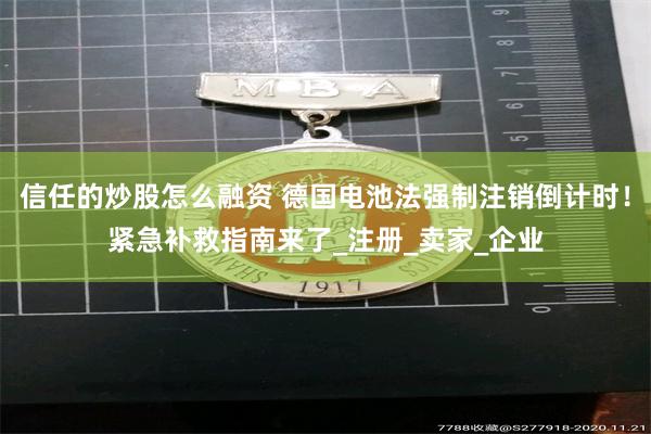 信任的炒股怎么融资 德国电池法强制注销倒计时！紧急补救指南来了_注册_卖家_企业