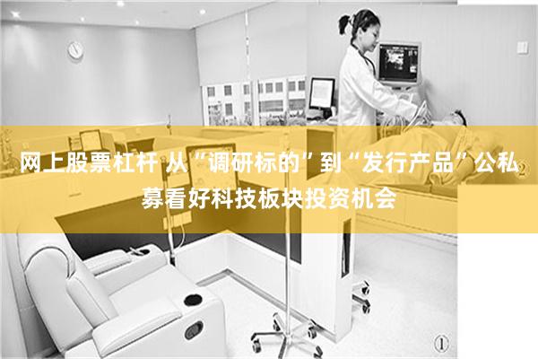 网上股票杠杆 从“调研标的”到“发行产品”公私募看好科技板块投资机会