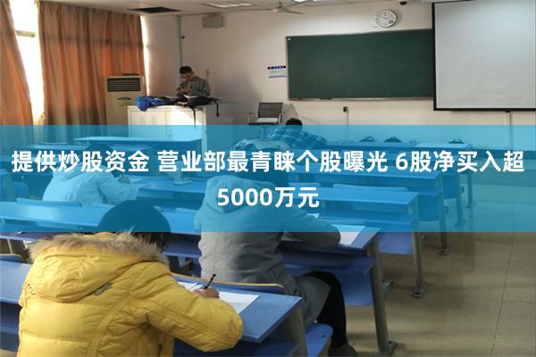 提供炒股资金 营业部最青睐个股曝光 6股净买入超5000万元